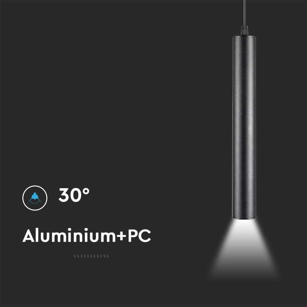 V-tac 15W LED pakabinamas šviestuvas į magnetinius bėgelius, juodas, 6400K