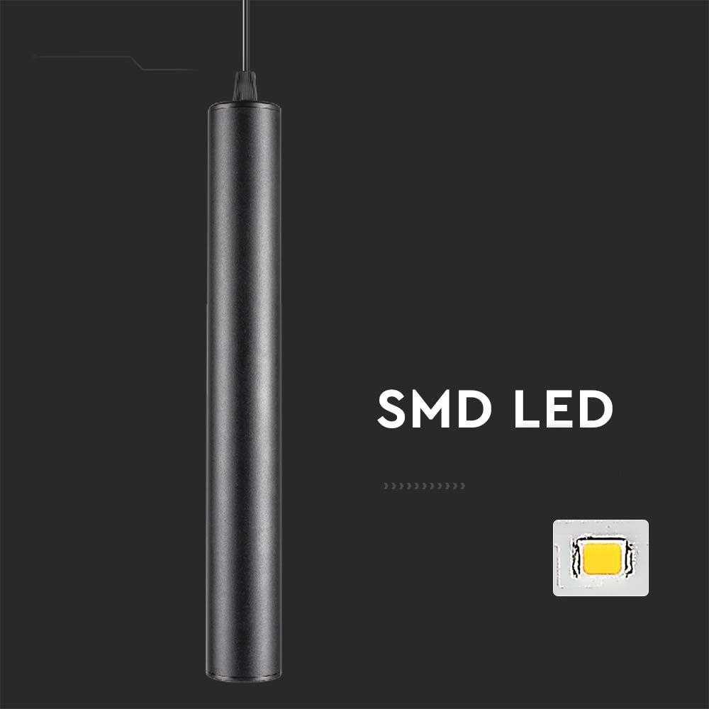 V-tac 15W LED pakabinamas šviestuvas į magnetinius bėgelius, juodas, 6400K