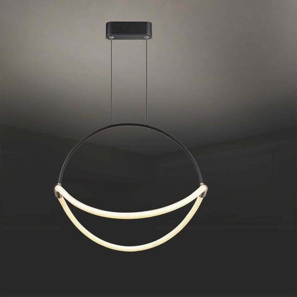 V-tac 16W LED pakabinamas šviestuvas, juodas, 4000K