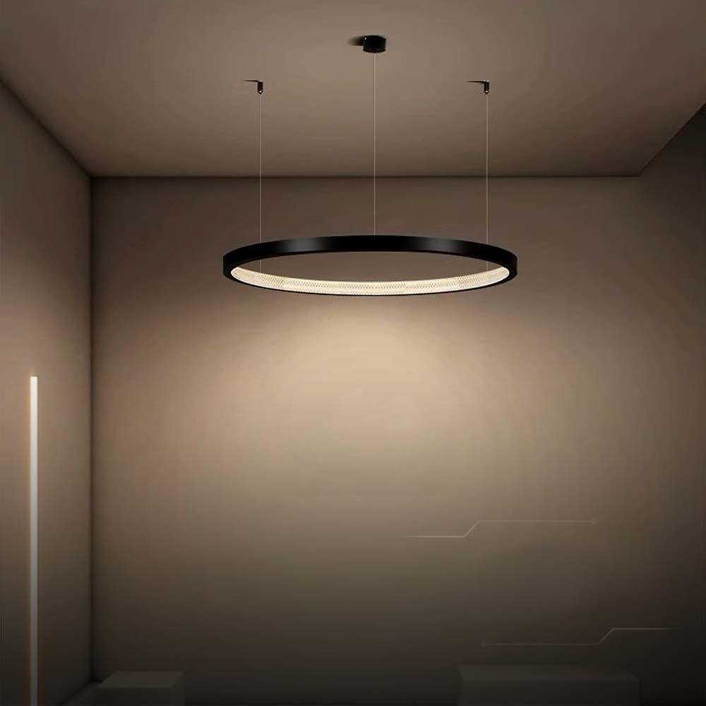 V-tac 19W LED pakabinamas šviestuvas, juodas, 4000K