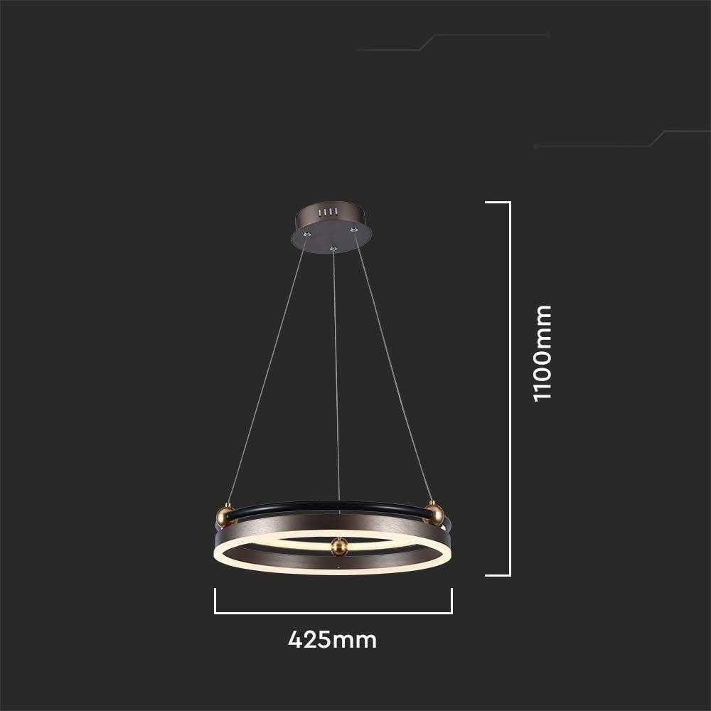 V-tac 20W LED pakabinamas šviestuvas, rudas, 3000K
