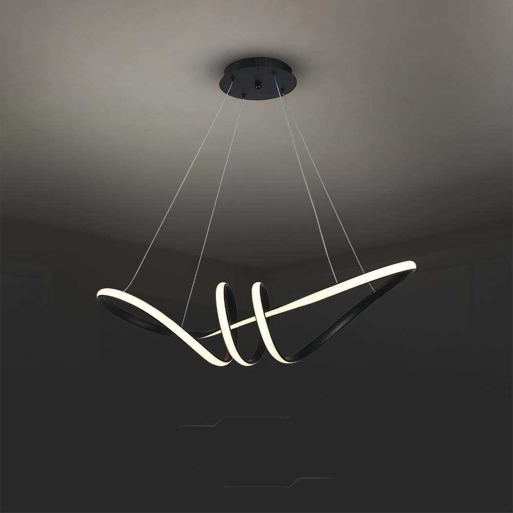 V-tac 24W LED pakabinamas šviestuvas, juodu korpusu, 3000K