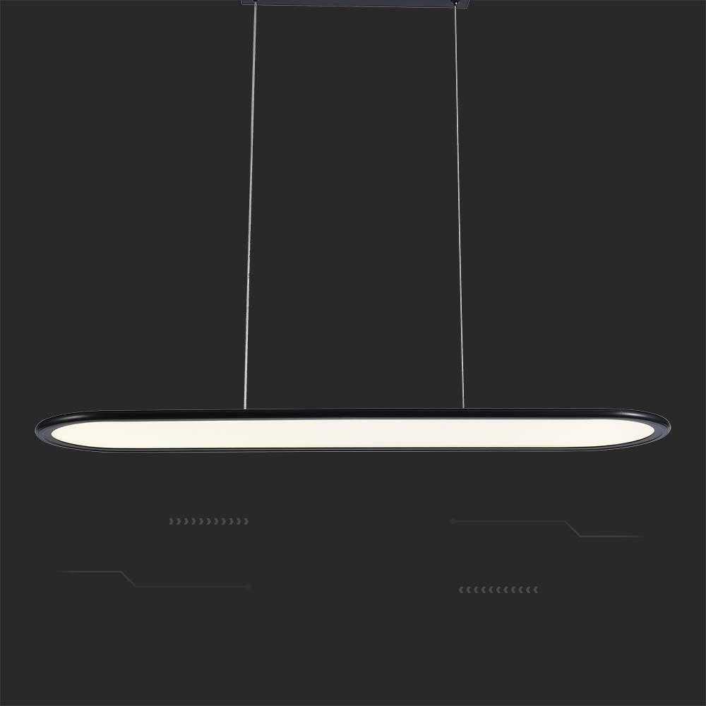 V-tac 24W LED pakabinamas šviestuvas, juodas, 4000K