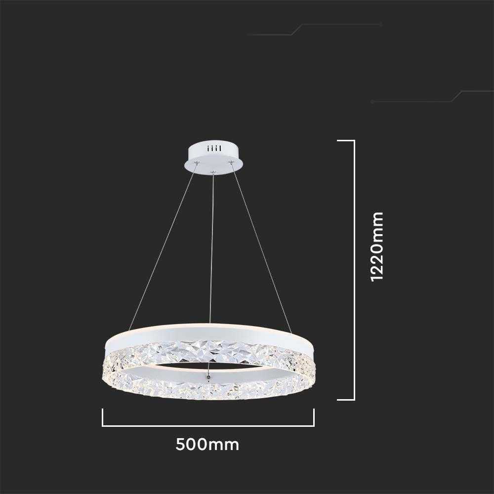 V-tac 25W LED pakabinamas šviestuvas, baltas, 3000K