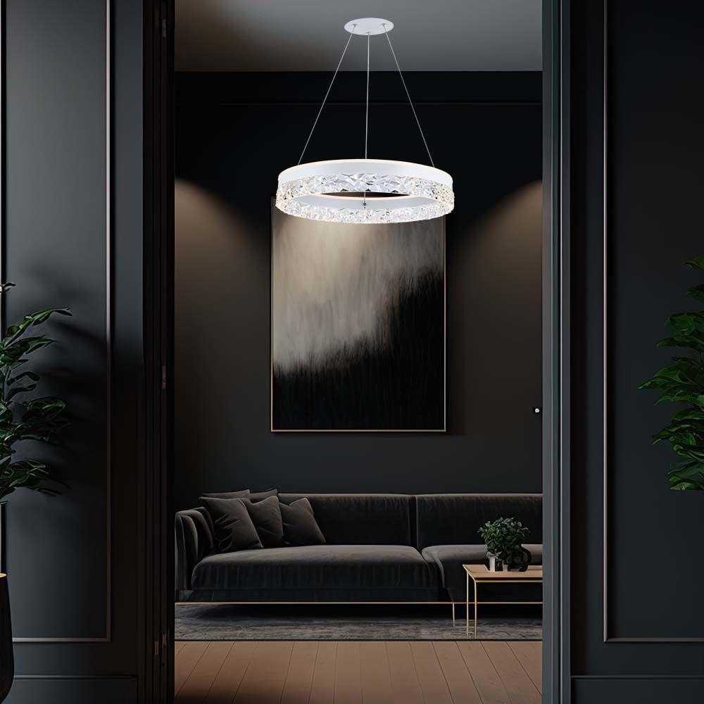 V-tac 25W LED pakabinamas šviestuvas, baltas, 3000K