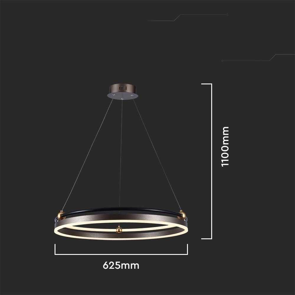 V-tac 30W LED pakabinamas šviestuvas, rudas, 3000K