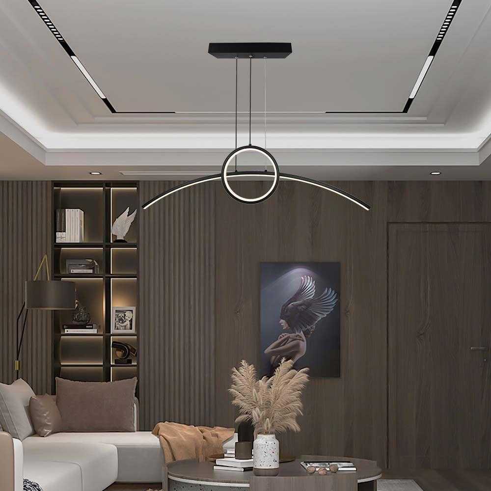 V-tac 30W LED pakabinamas šviestuvas, juodas, 4000K
