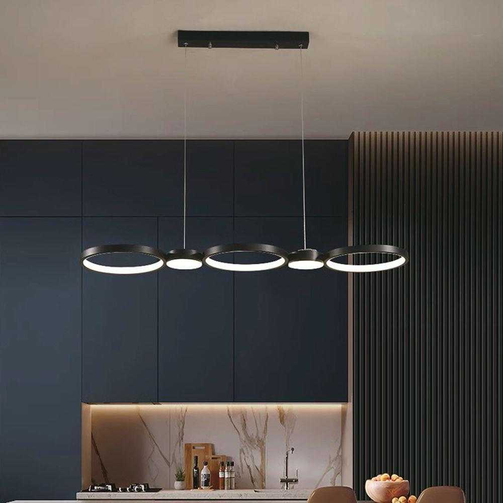 V-tac 38W LED pakabinamas šviestuvas, juodas, 4000K