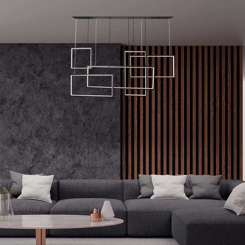 V-tac 45W LED pakabinamas šviestuvas, juodas, 3000K, dimeriuojamas