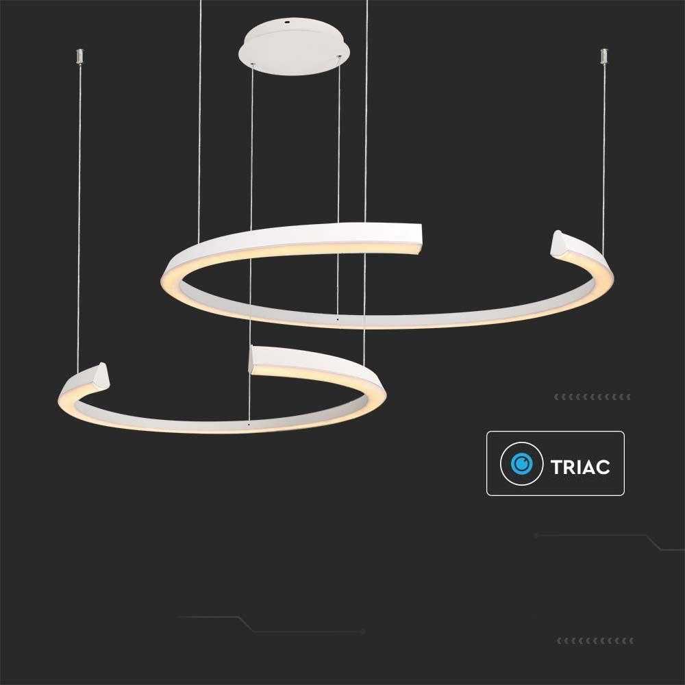 V-tac 48W LED pakabinamas šviestuvas, baltas, 4000K, dimeriuojamas