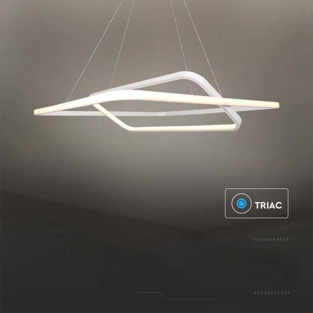 V-tac 48W LED pakabinamas šviestuvas, baltas, 3000K, dimeriuojamas