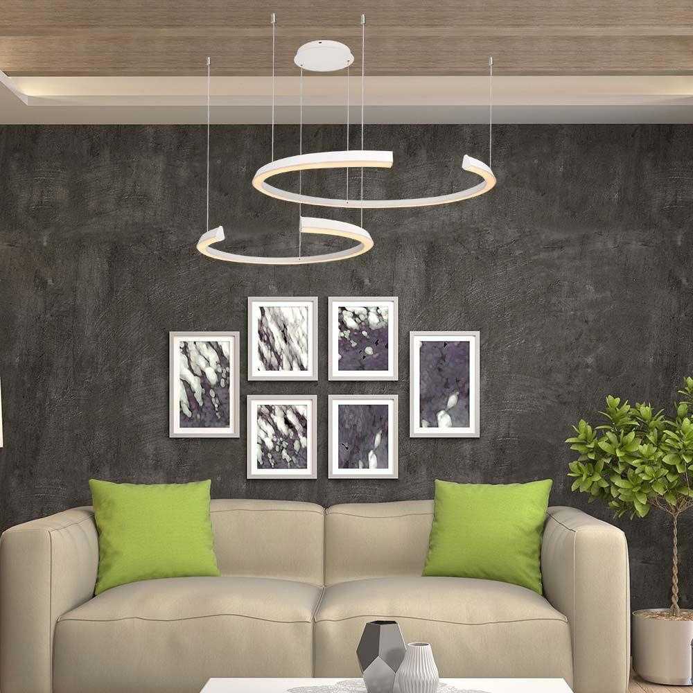 V-tac 48W LED pakabinamas šviestuvas, baltas, 4000K, dimeriuojamas