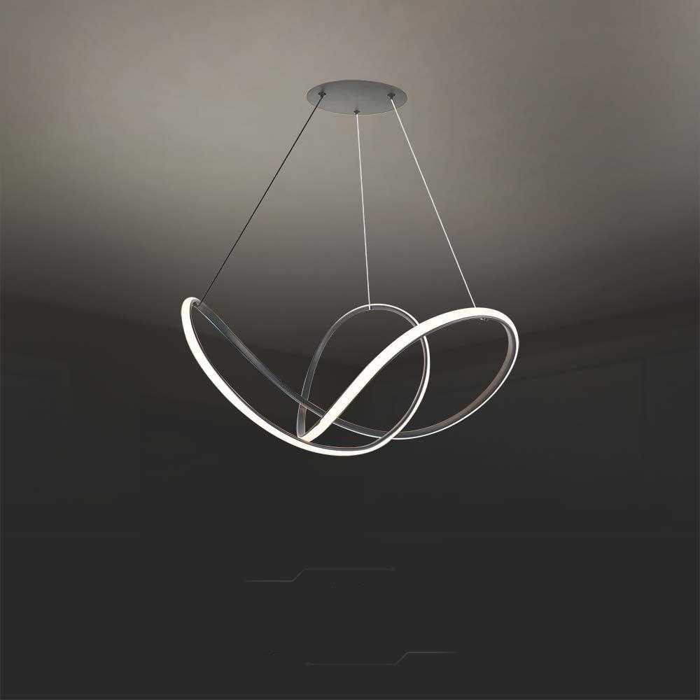 V-tac 49W LED pakabinamas šviestuvas, juodas, 3000K, dimeriuojamas