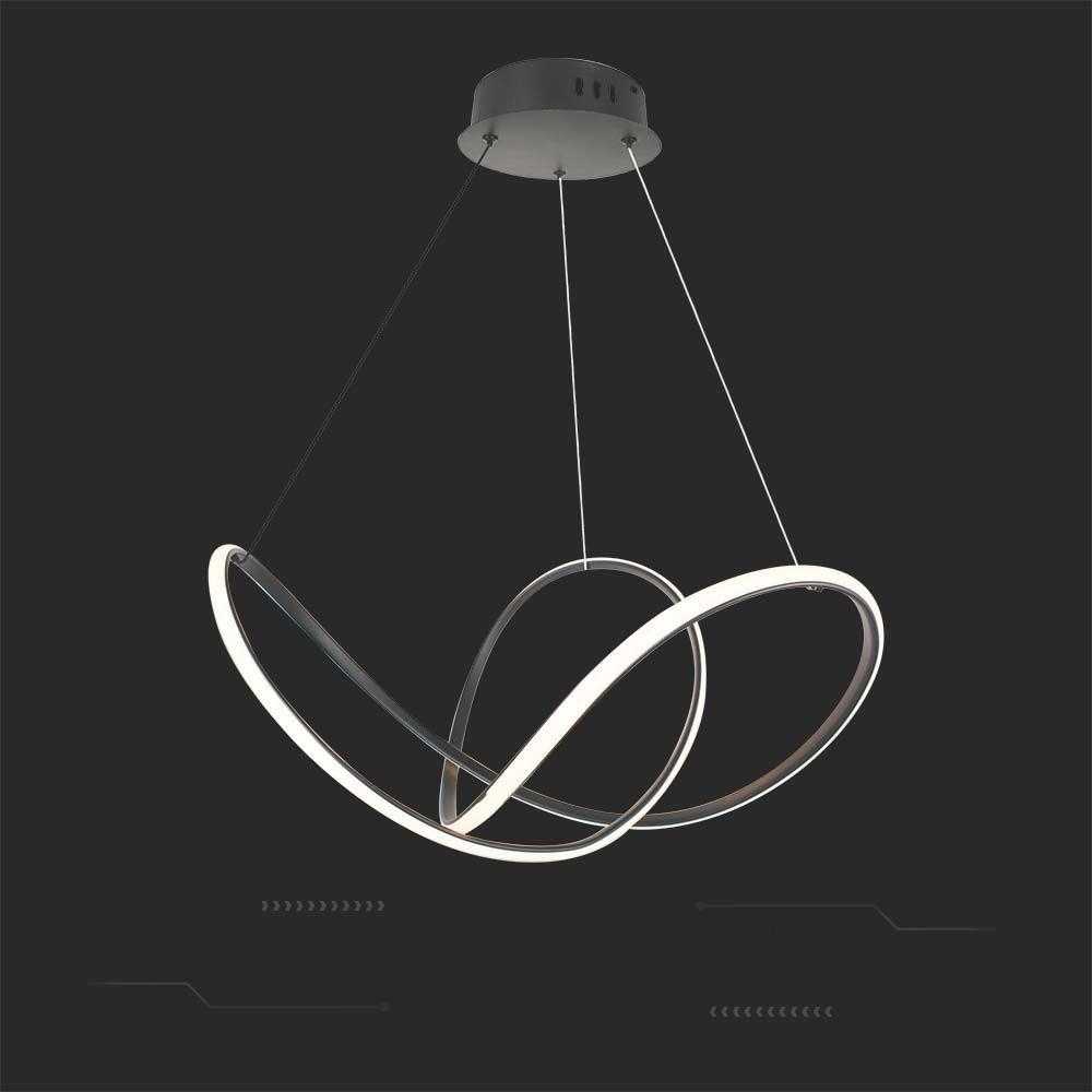 V-tac 49W LED pakabinamas šviestuvas, juodas, 3000K, dimeriuojamas