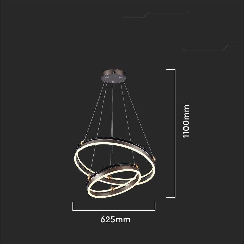 V-tac 50W LED pakabinamas šviestuvas, rudas, 3000K