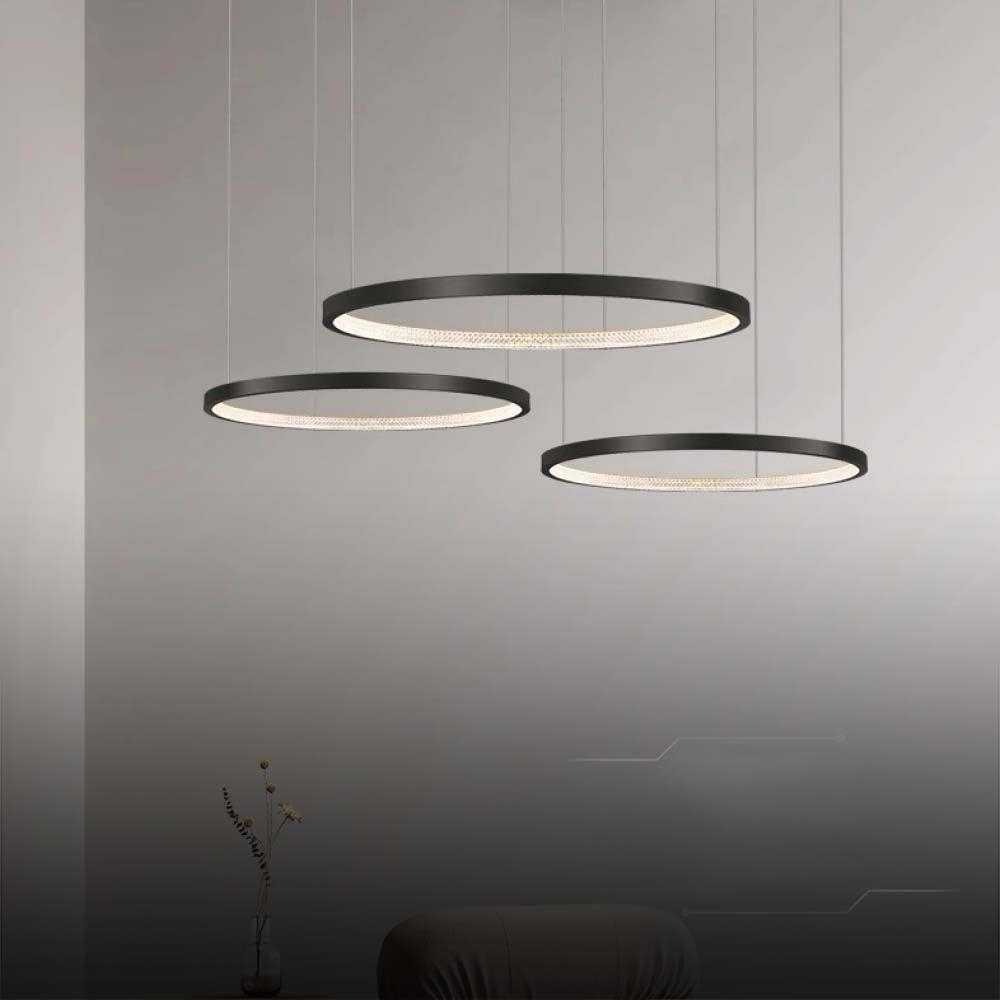 V-tac 57W LED pakabinamas šviestuvas, juodas, 3000K