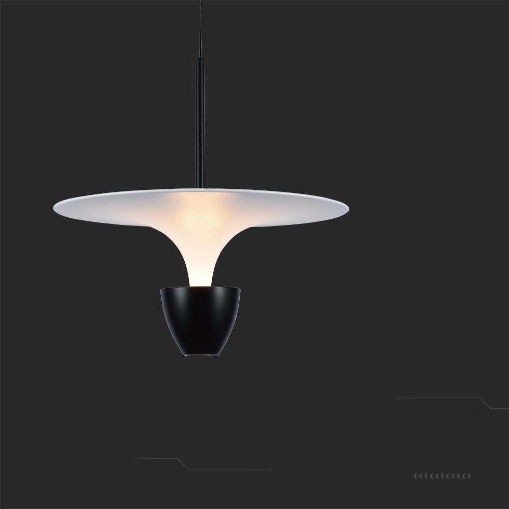 V-tac 9W LED pakabinamas šviestuvas, juodos/baltos sp., 3000K