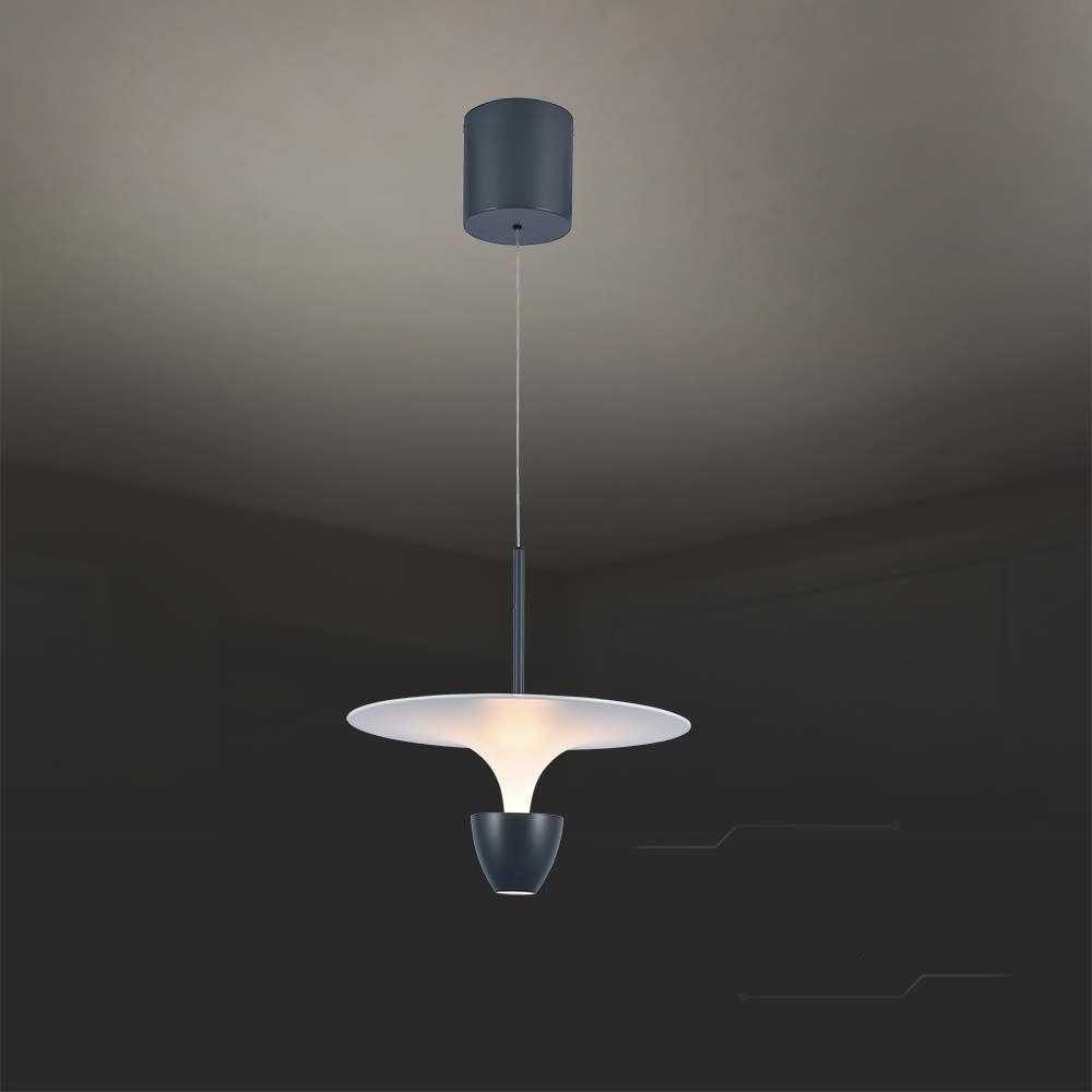 V-tac 9W LED pakabinamas šviestuvas, baltos/pilkos sp., 3000K