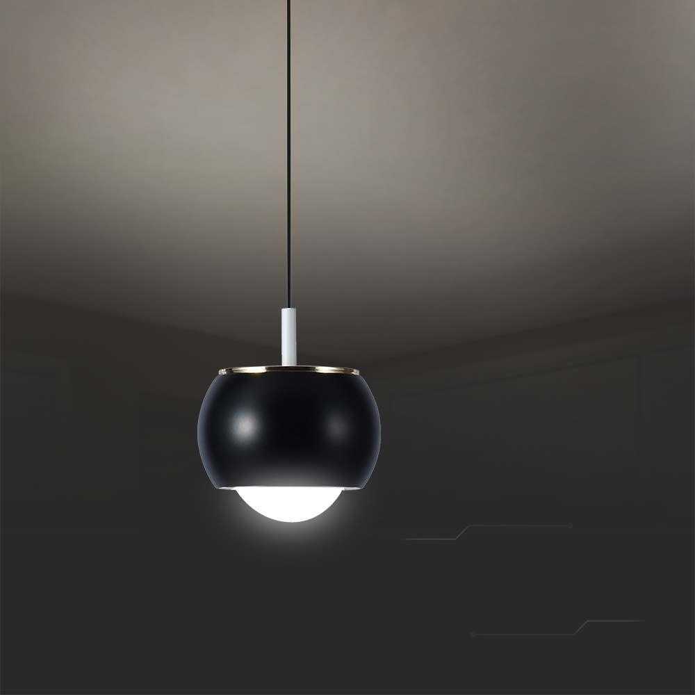 V-tac 9W LED pakabinamas šviestuvas, juodas, 4000K
