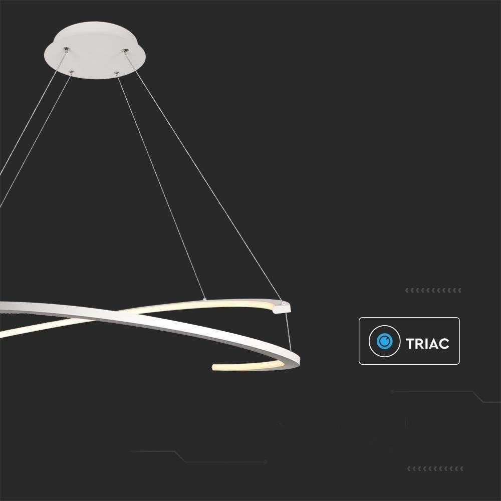 V-tac 48W LED pakabinamas šviestuvas, baltas, 3000K, dimeriuojamas