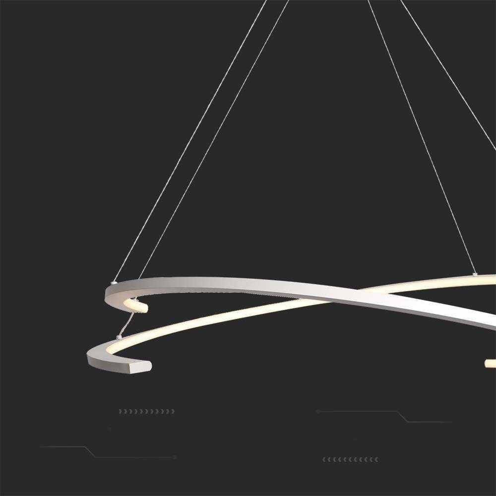V-tac 48W LED pakabinamas šviestuvas, baltas, 3000K, dimeriuojamas