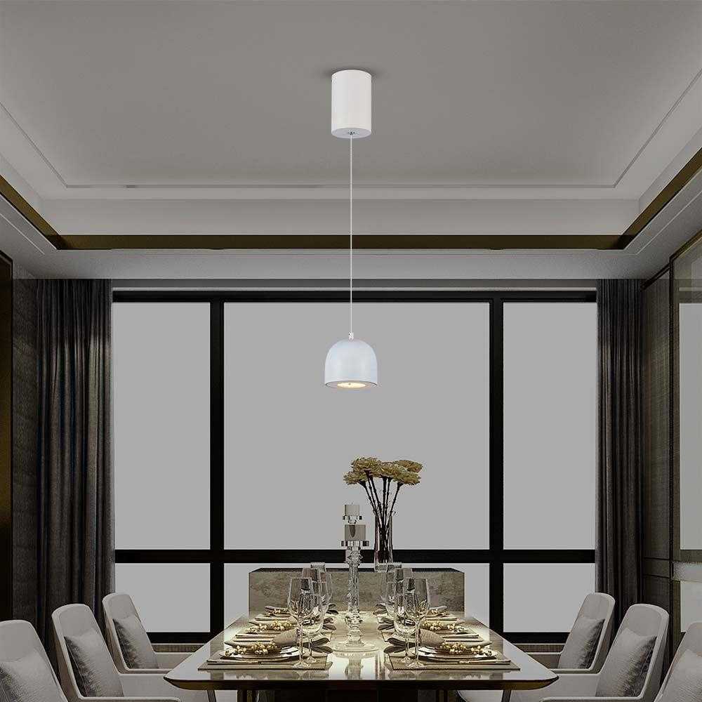 V-tac 8,5W LED pakabinamas šviestuvas, šviesiai pilkas, 3000K