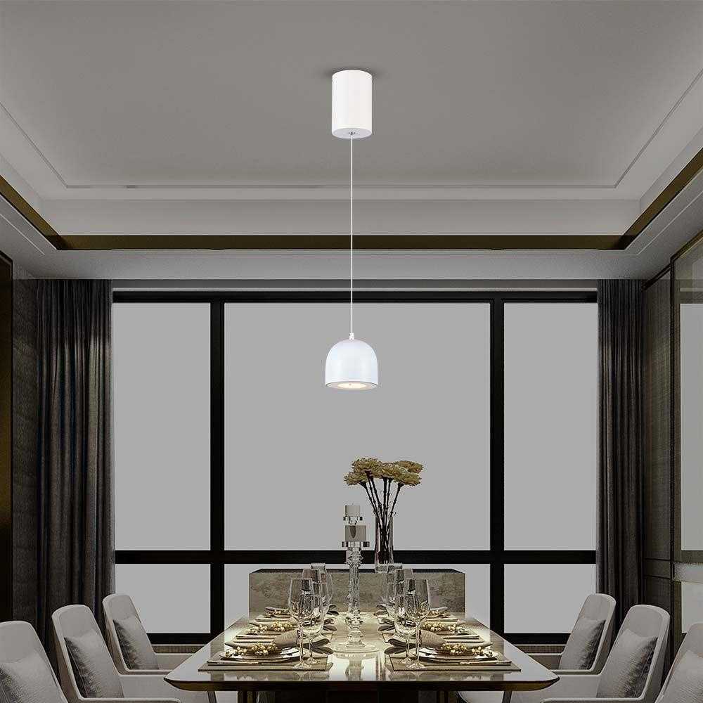 V-tac 8,5W LED pakabinamas šviestuvas, baltas, 3000K