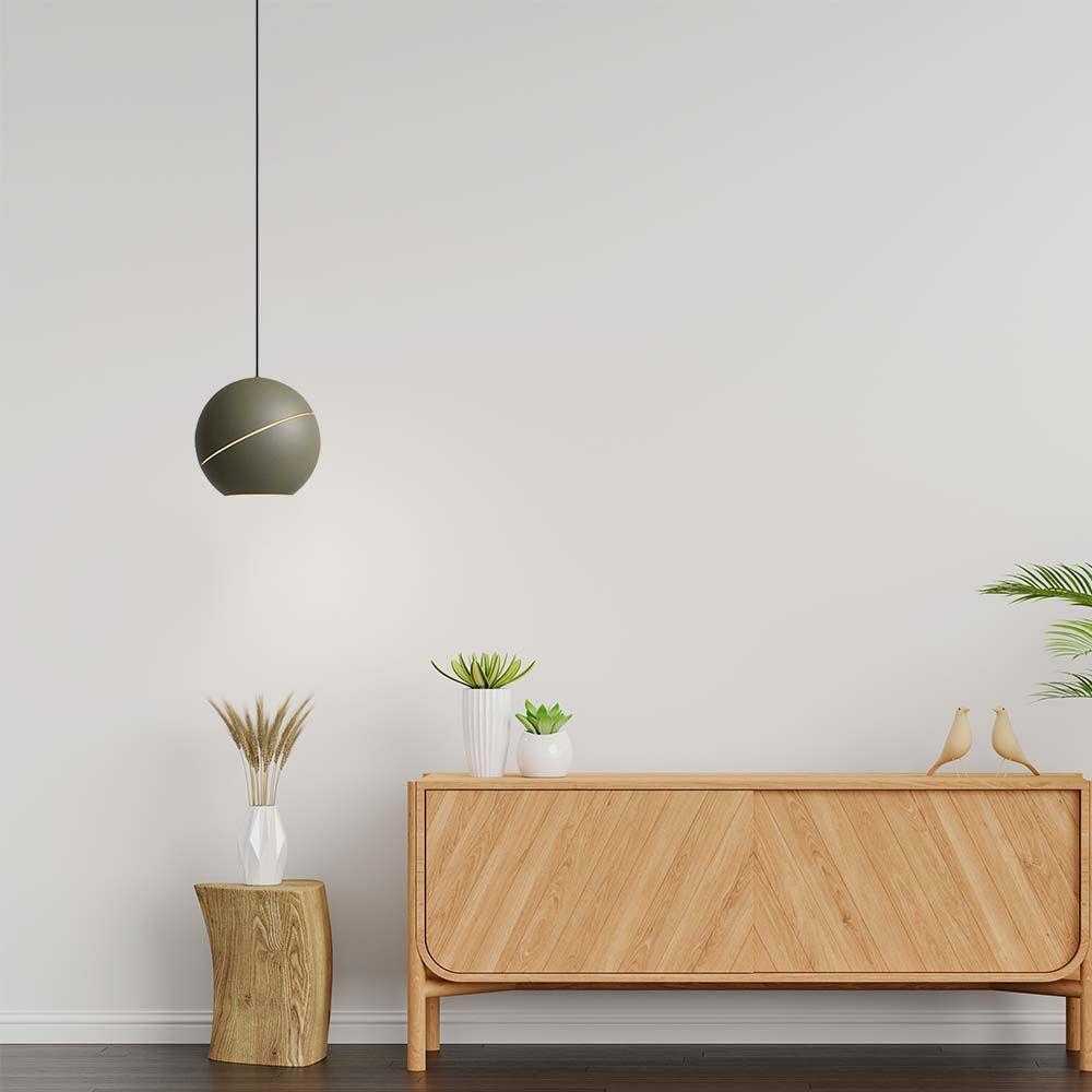 V-tac 8,5W LED pakabinamas šviestuvas, šampaninės aukso sp., 3000K