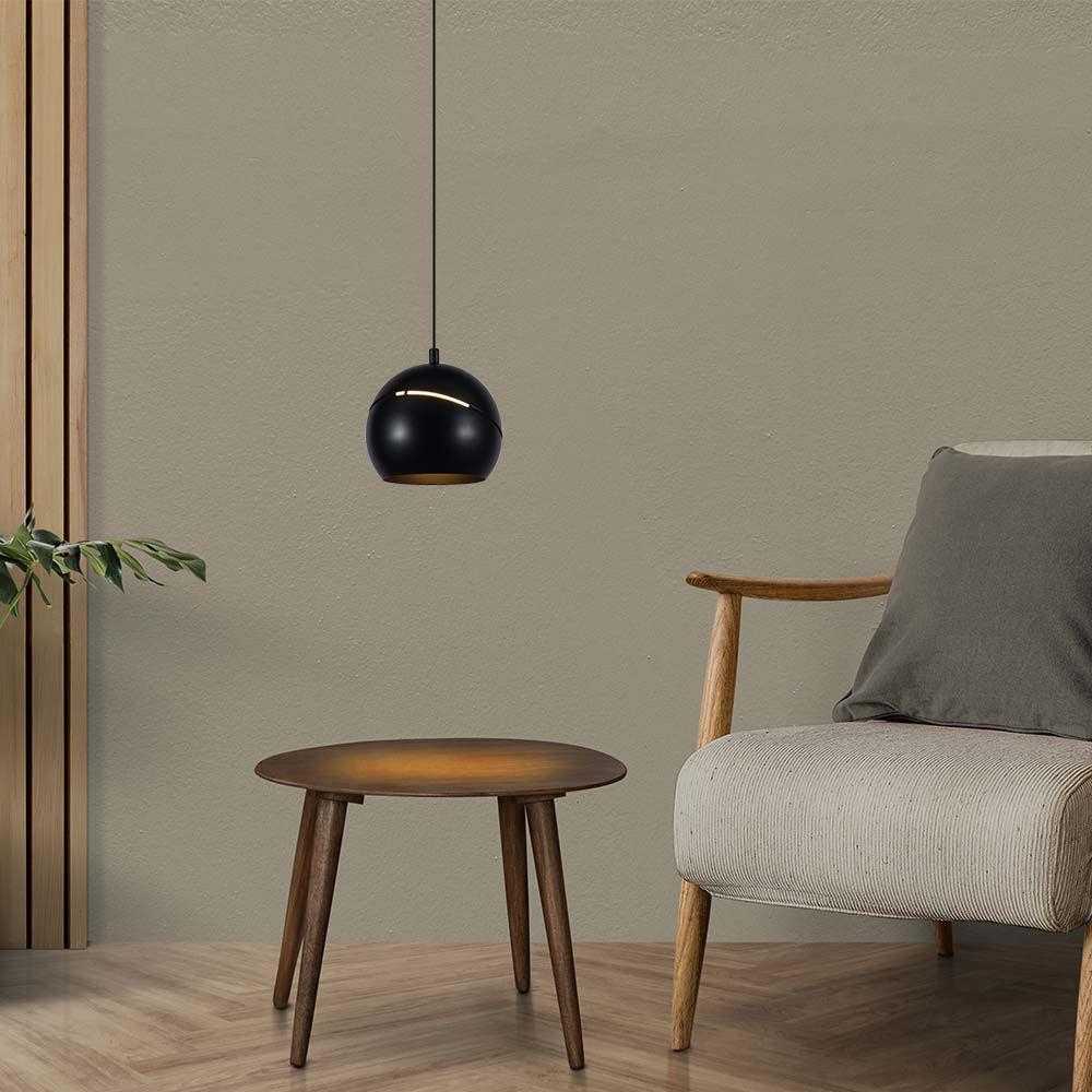 V-tac 8,5W LED pakabinamas šviestuvas, juodas, 3000K