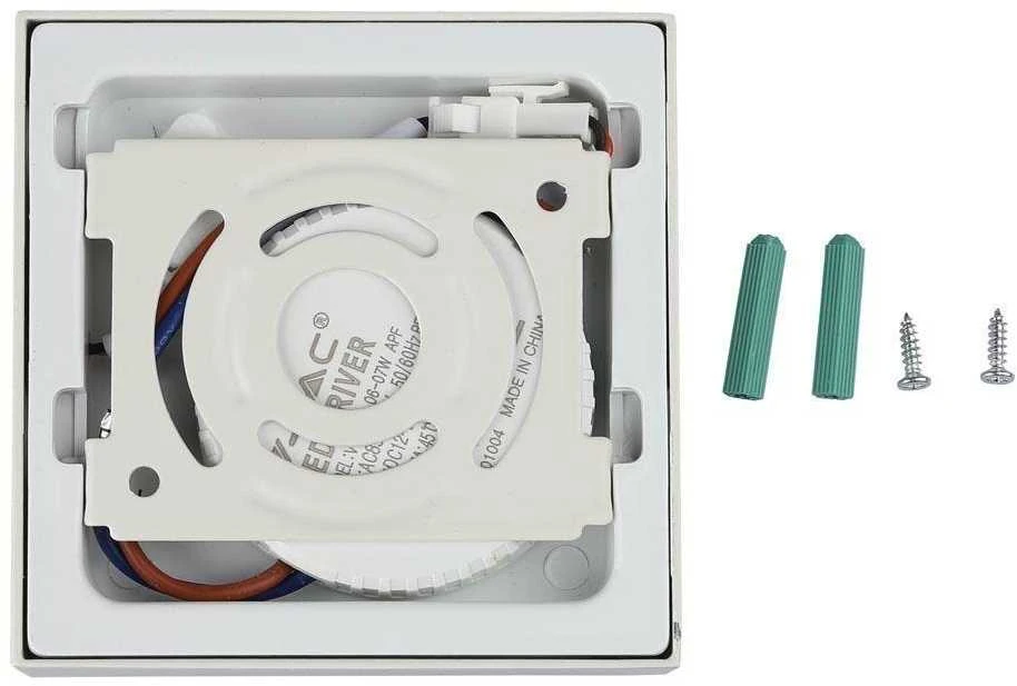 12W LED paviršinė panelė V-TAC, PREMIUM, kvadratinė, (6000K) šaltai balta