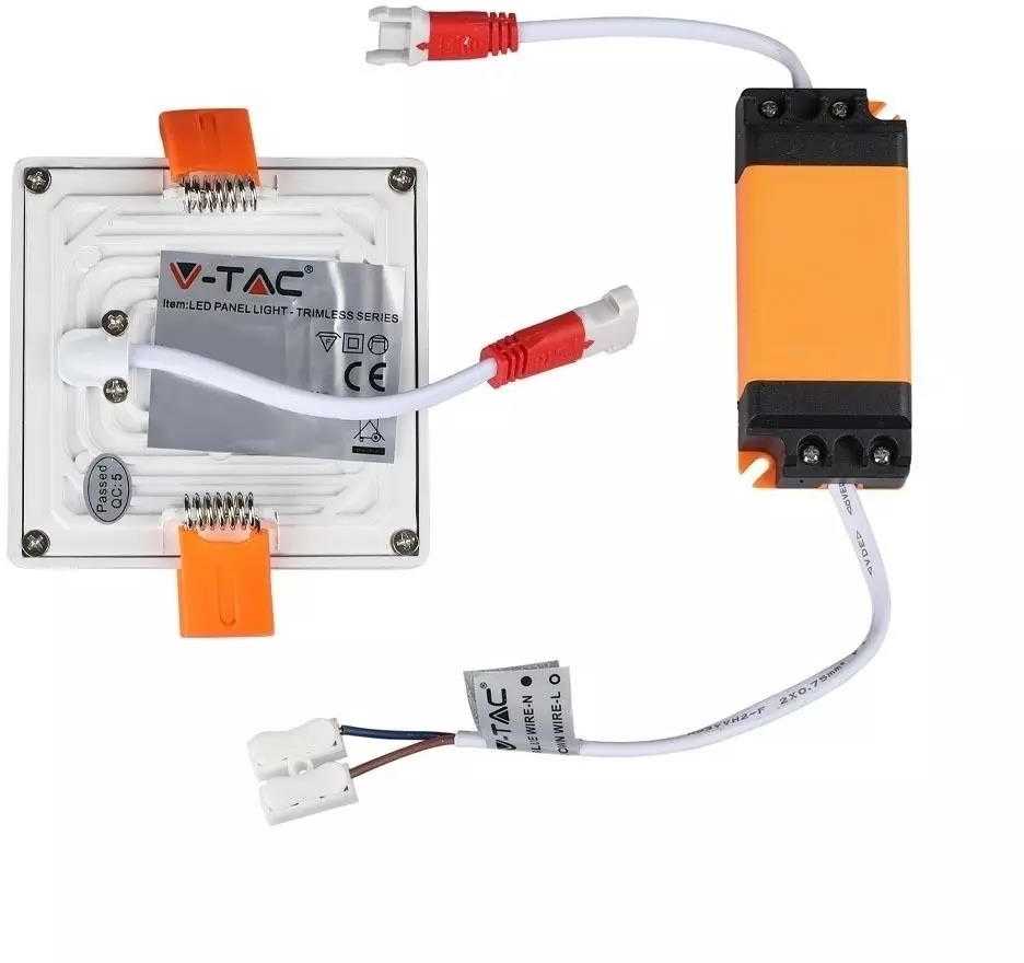 V-TAC LED panelė 22W 6000K 2200lm kvadratinė