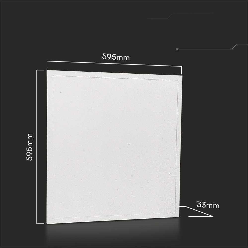 V-tac 25W LED panelė, 60x60cm, balta, 6500K, 180lm/W