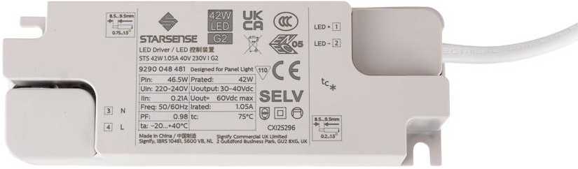 40W LED panelė, 120x30cm, balta, 6500K, CREE LED chip