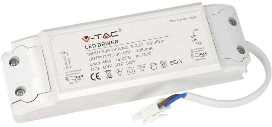 40W LED panelė V-TAC, 60x60cm, balta, 4500K. Komplektuojama su maitinimo šaltiniu.