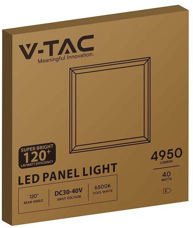 V-tac 40W LED panelė, 60x60cm, balta, 6500K