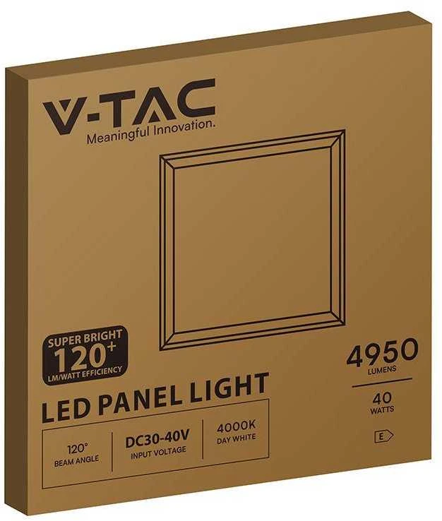 V-tac 40W LED panelė, 60x60cm, balta, 4000K