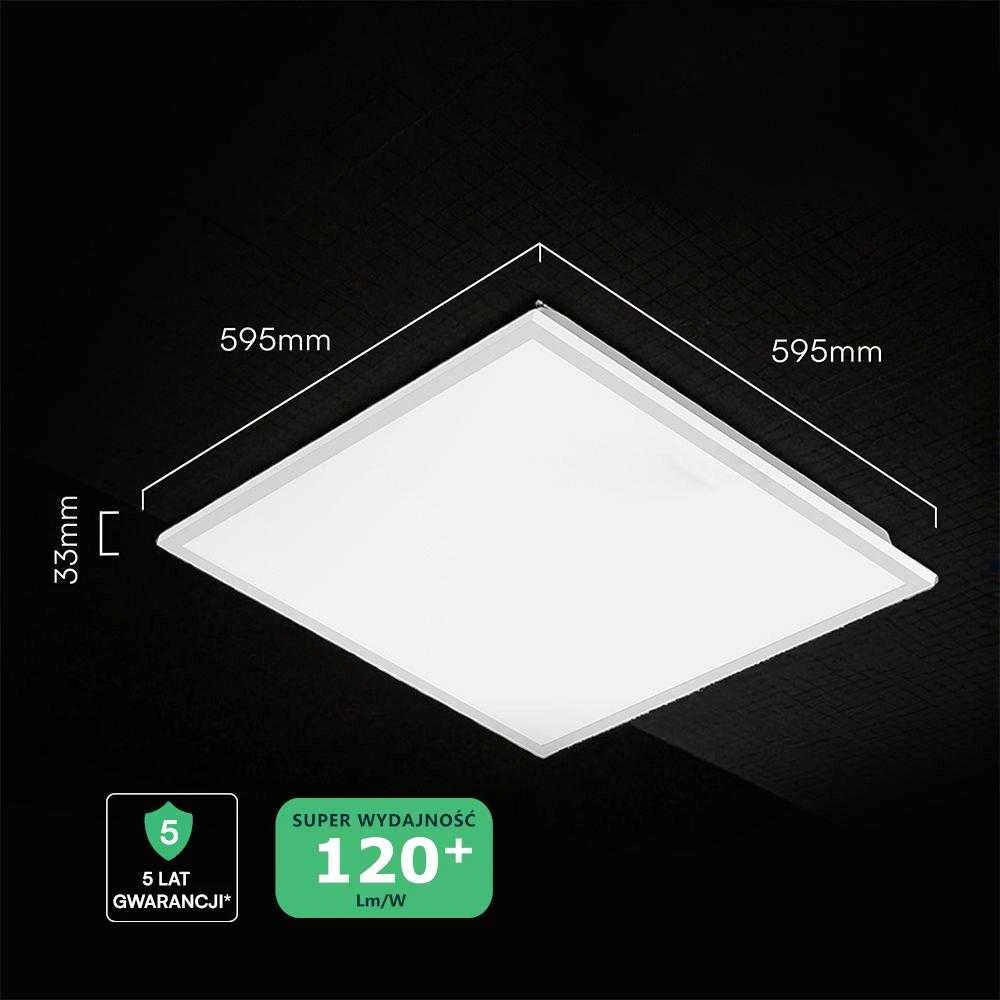 40W LED panelė, 60x60cm, balta, 3000/4000/6500K