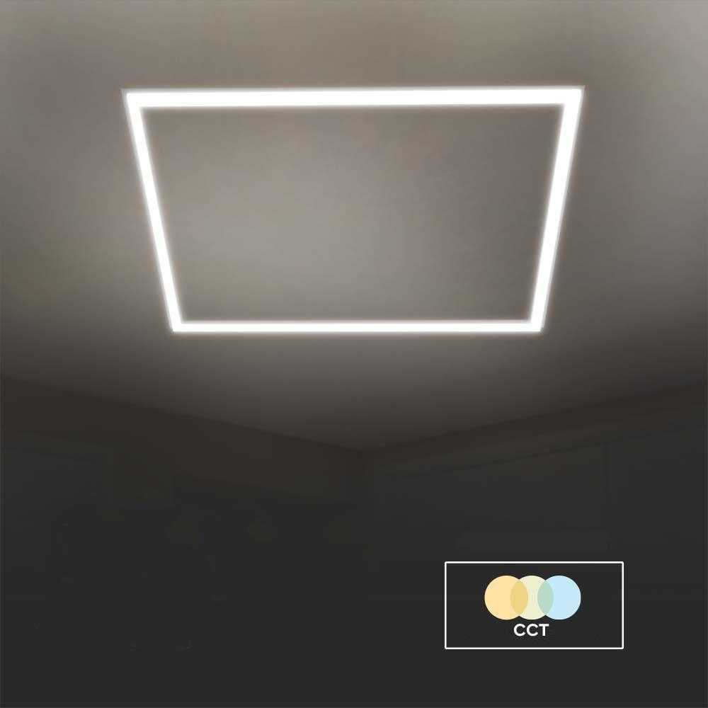 48W LED panelė - šviečiantis rėmelis, 60x60cm, baltas, 3000/4000/6500K