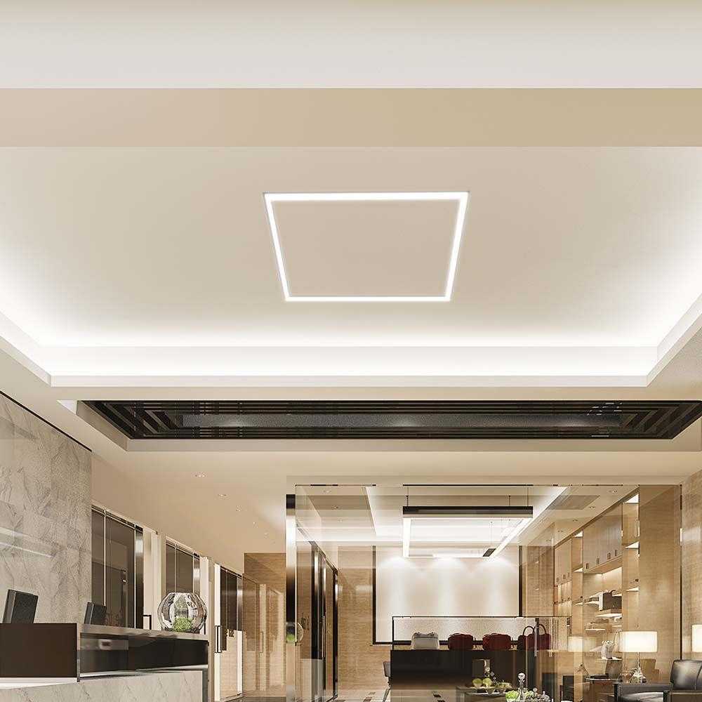 48W LED panelė - šviečiantis rėmelis, 60x60cm, baltas, 3000/4000/6500K