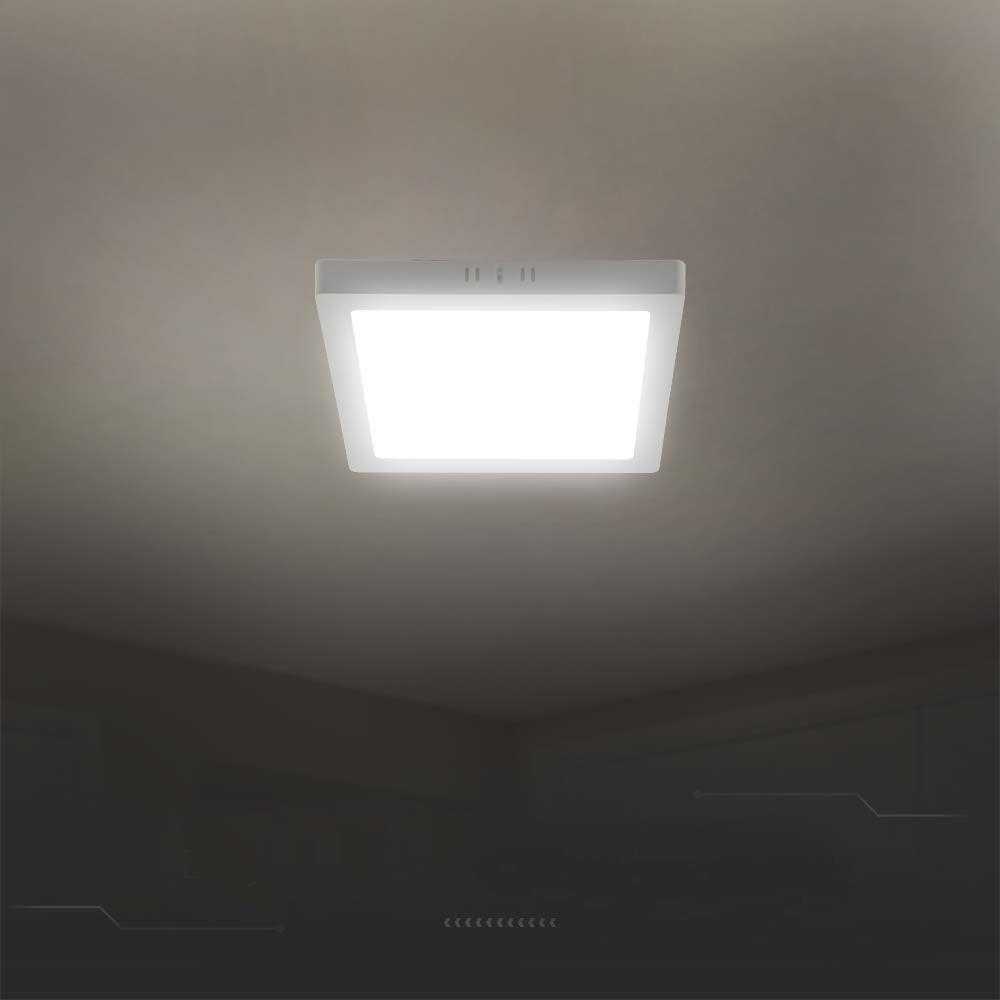 V-tac 24W LED paviršinė panelė, kvadratinė, balta, 4000K