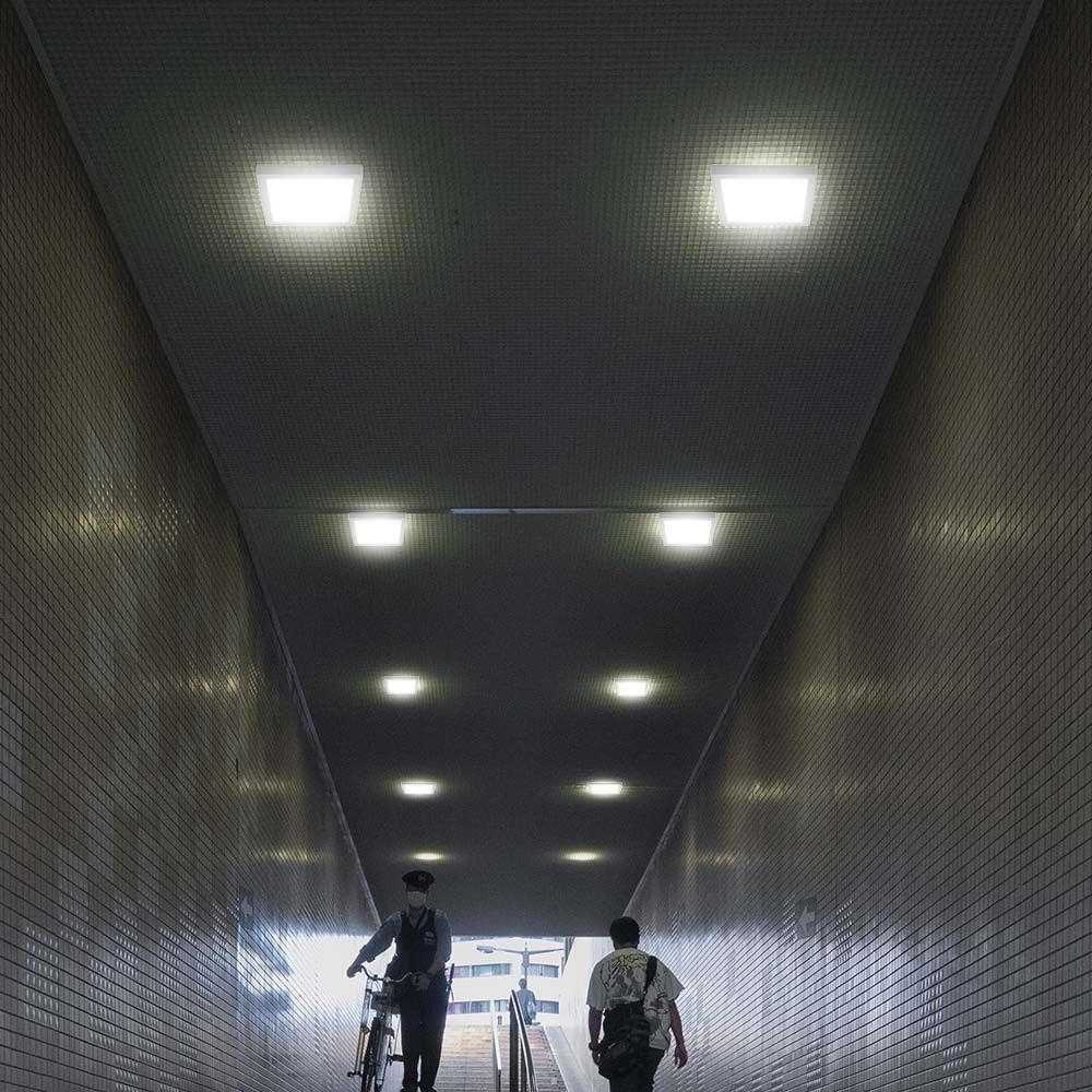 6W LED paviršinė panelė, kvadratinė, balta, 6500K
