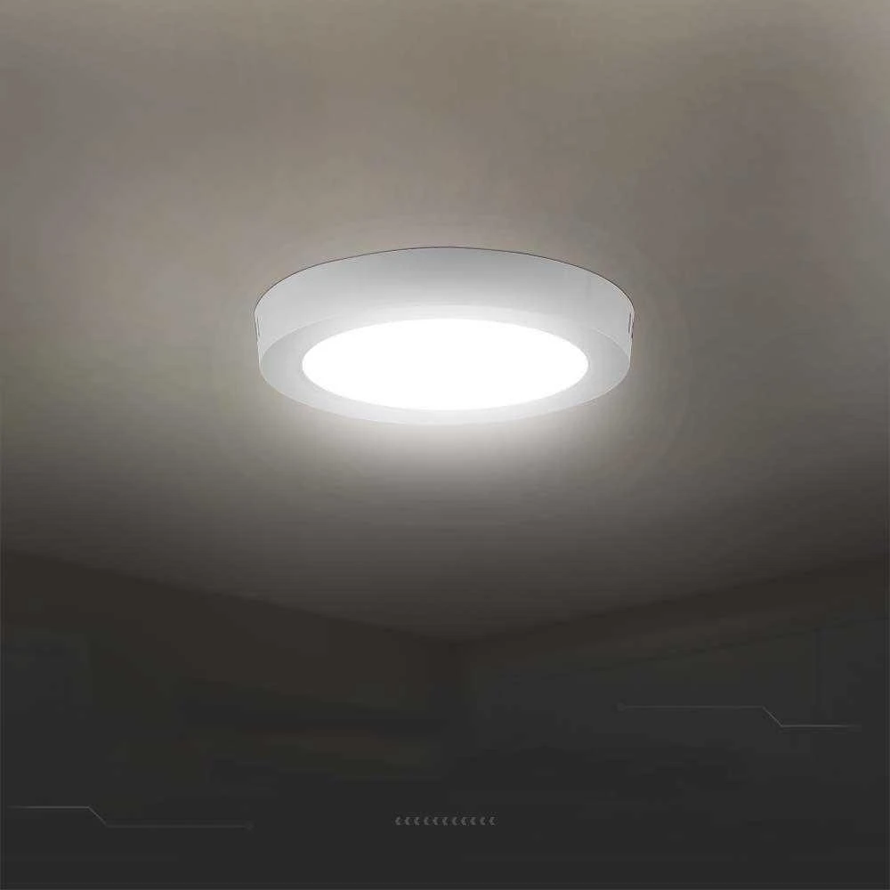 V-tac 12W LED paviršinė panelė, balta, 4000K