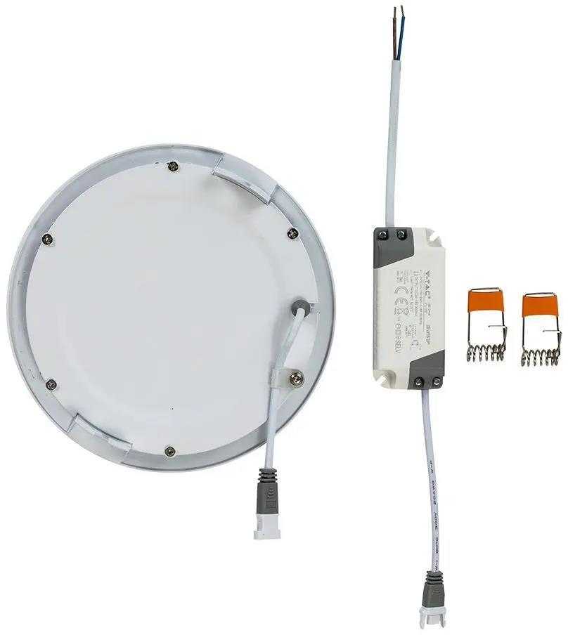 V-tac 12W LED įleidžiama panelė, balta, 2700K, su maitinimo šaltiniu