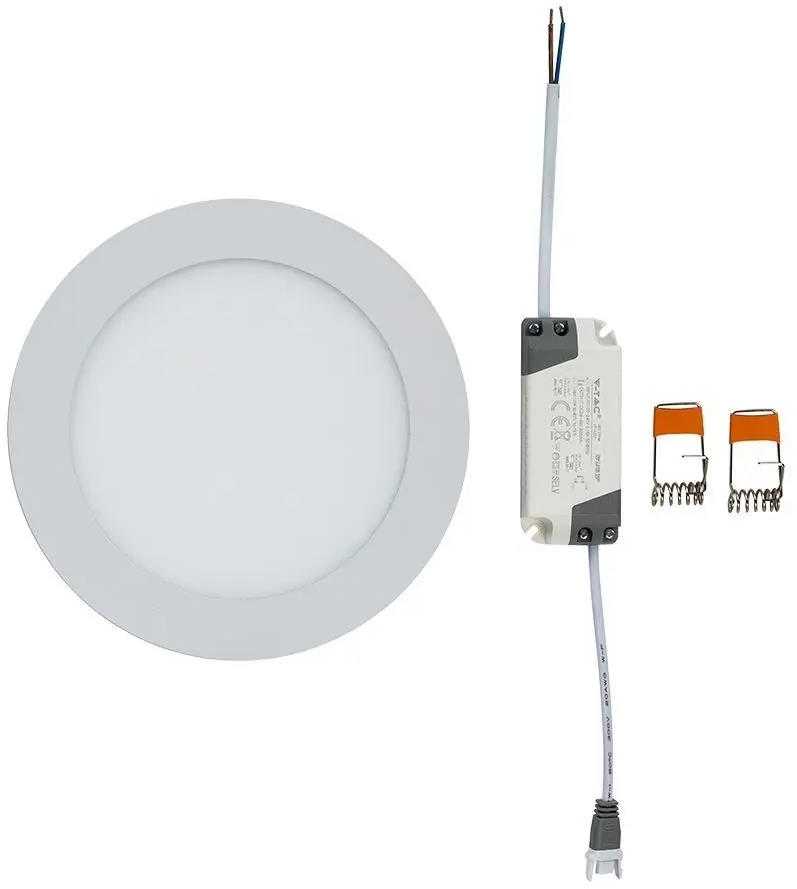 V-tac 12W LED įleidžiama panelė, balta, 2700K, su maitinimo šaltiniu