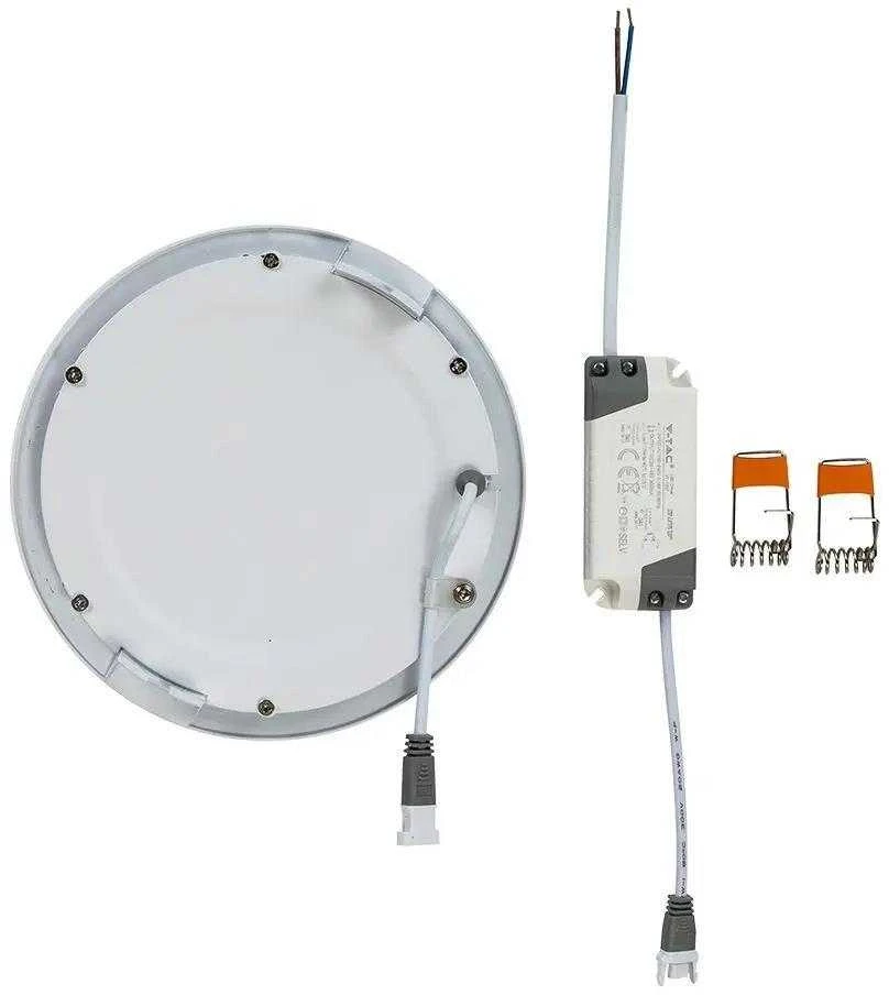 V-tac 12W LED įleidžiama panelė, balta, 4000K, su maitinimo šaltiniu