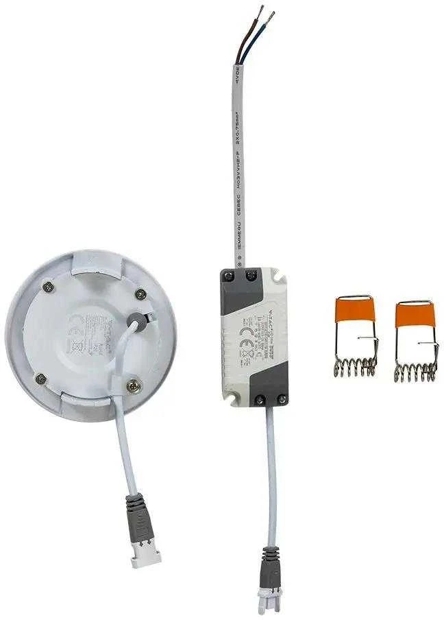V-tac 3W LED įleidžiama panelė, balta, 4000K, su maitinimo šaltiniu