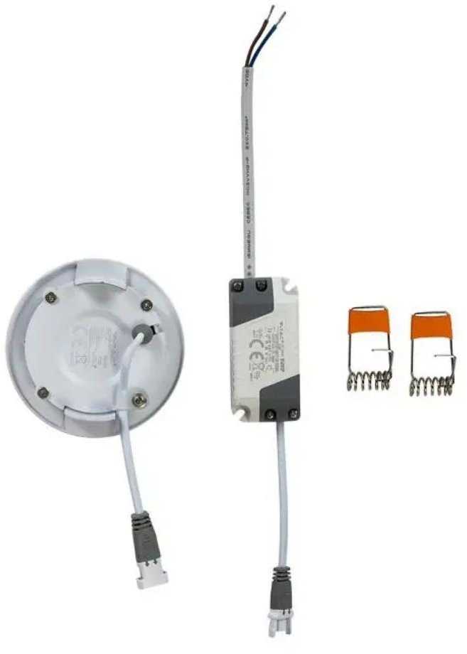 V-tac 3W LED įleidžiama panelė, balta, 3000K, su maitinimo šaltiniu
