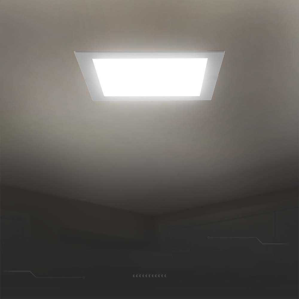 V-tac 18W LED įleidžiama panelė, kvadratinė, balta, 4000K