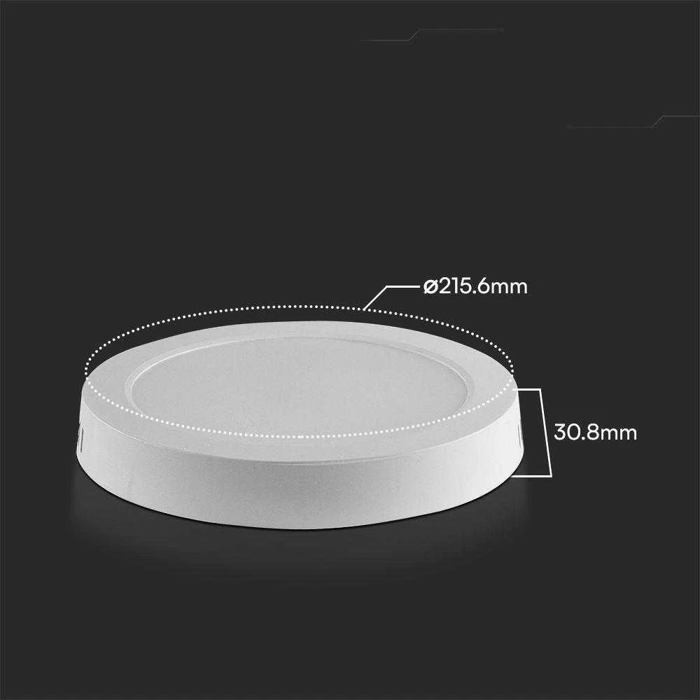 V-tac 18W LED paviršinė panelė, balta, 3000K, SAMSUNG CHIP