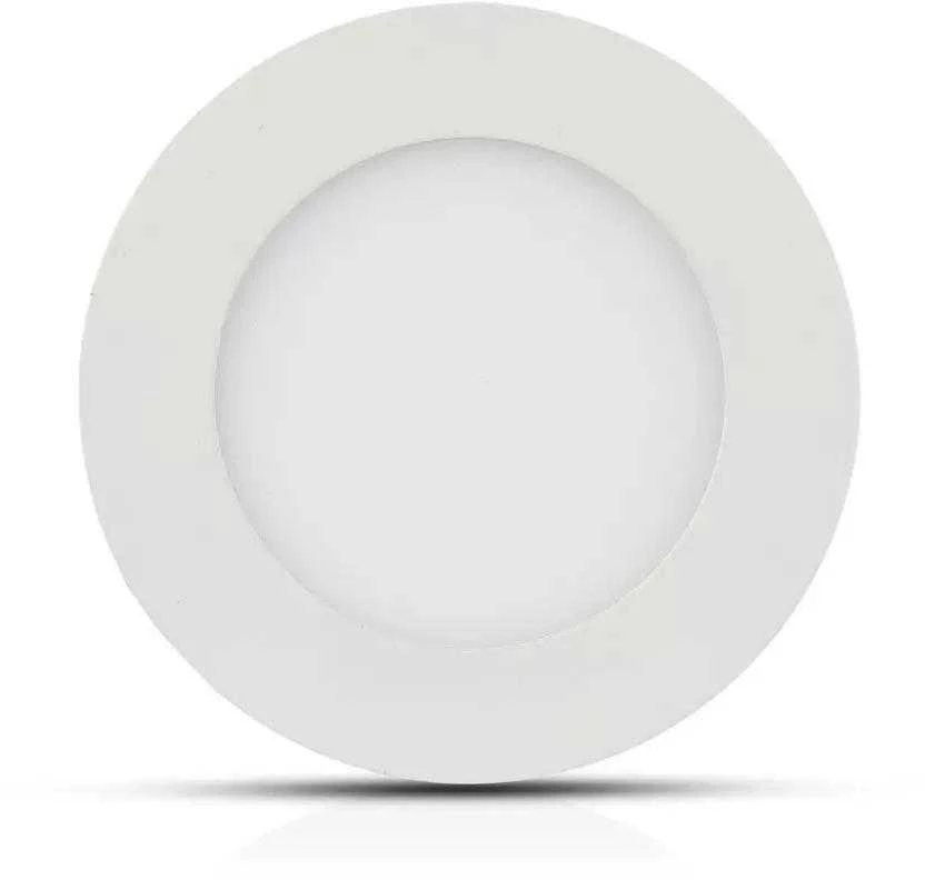 6W LED įmontuojama panelė premium V-TAC, apvali, 6400K (šaltai balta), SAMSUNG LED chip